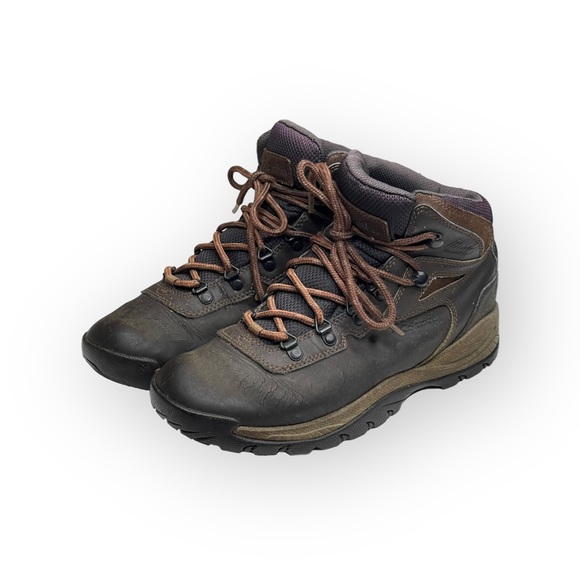 Columbia ⍟ Newton Ridge Plus Waterproof Hiker Hiking Boots ⍟ Brown Purple ⍟ 9M - Picture 8 of 16